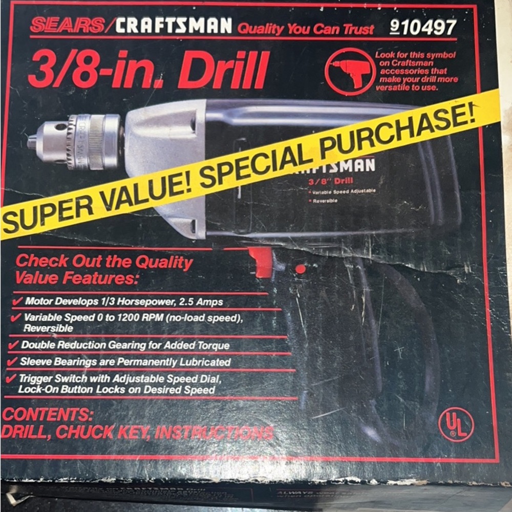 Craftsman 3/8 inch drill